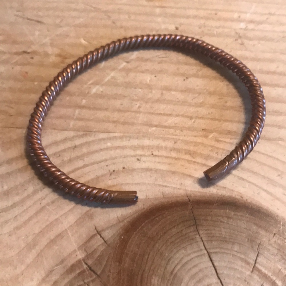 Copper nail bracelet